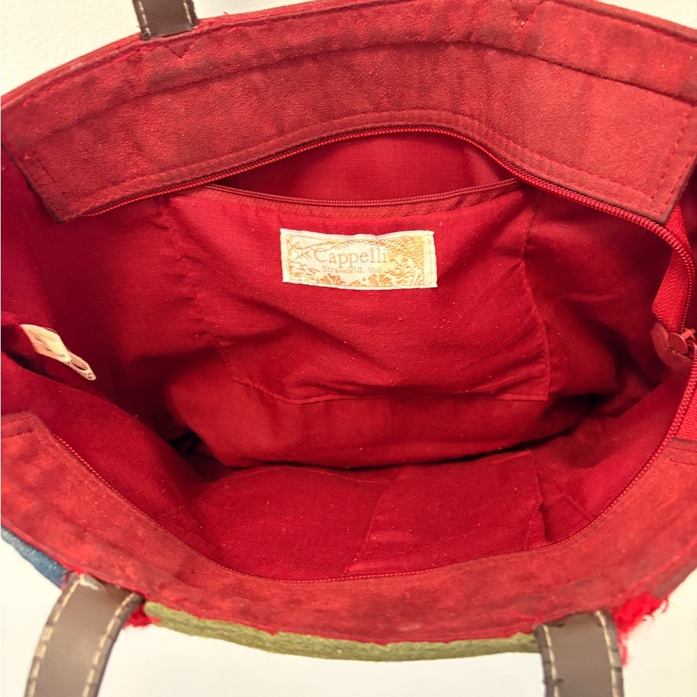 Cappelli Festive Patchwork Tote Bag Christmas Hol… - image 6